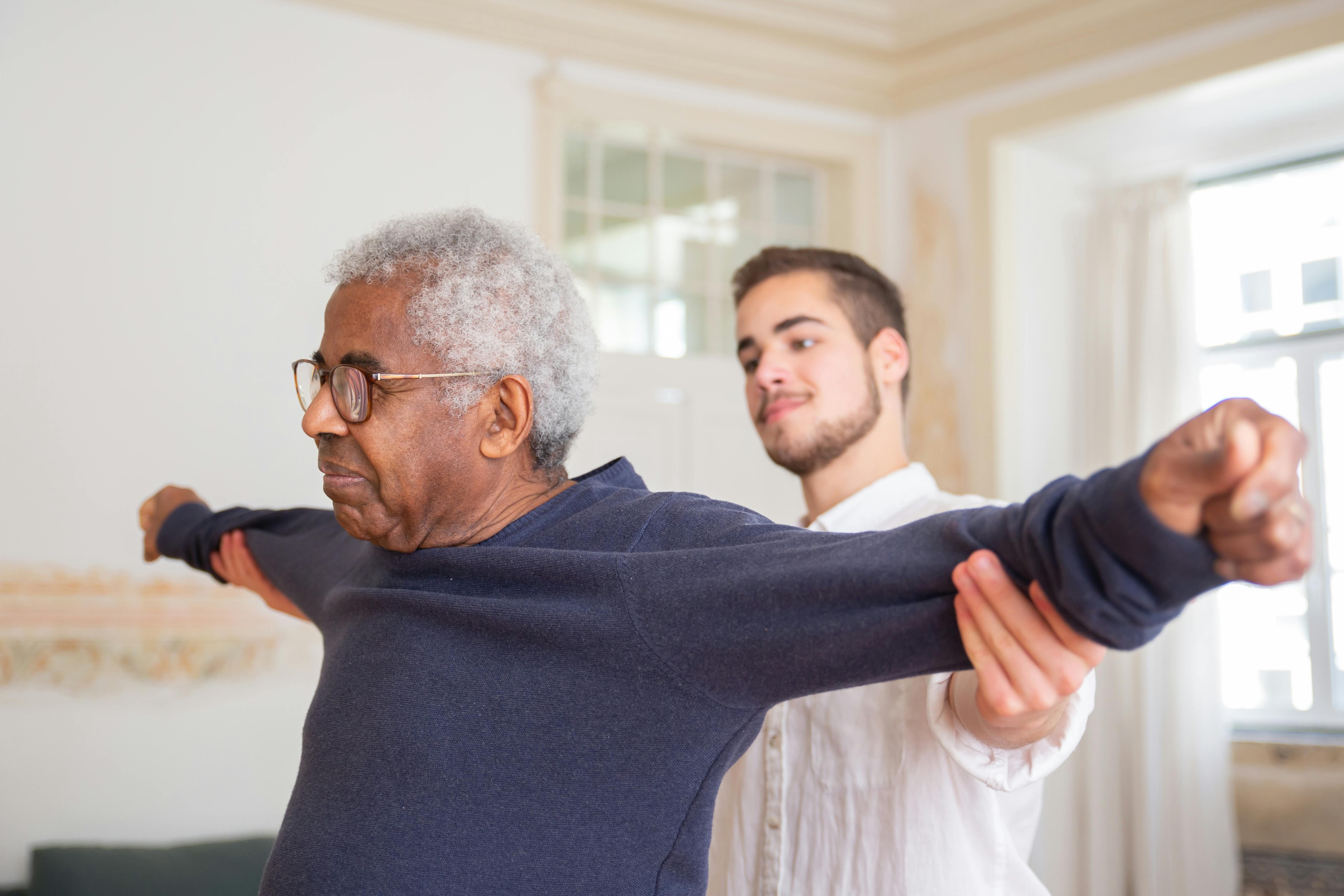 Resident in physical therapy session at Continental Nursing & Rehabilitation